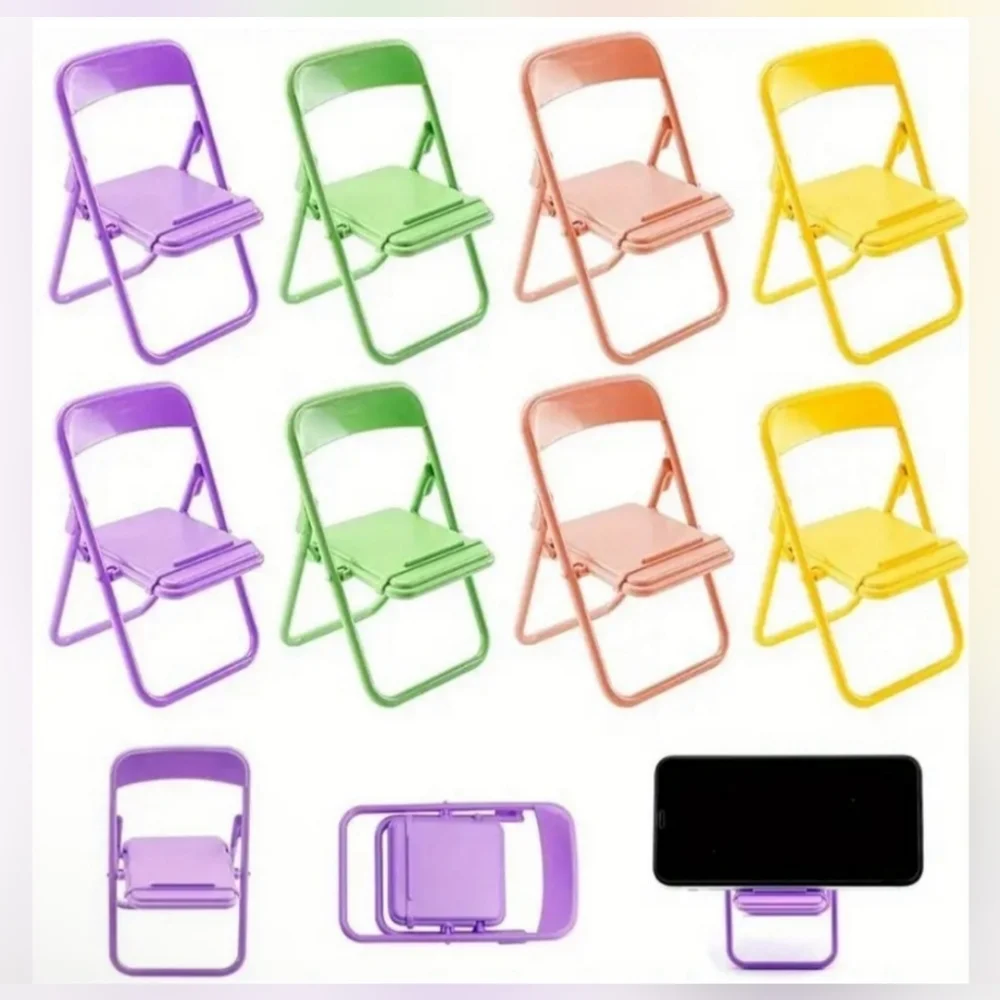 NWT Folding Chair Desktop Cell Phone Holder